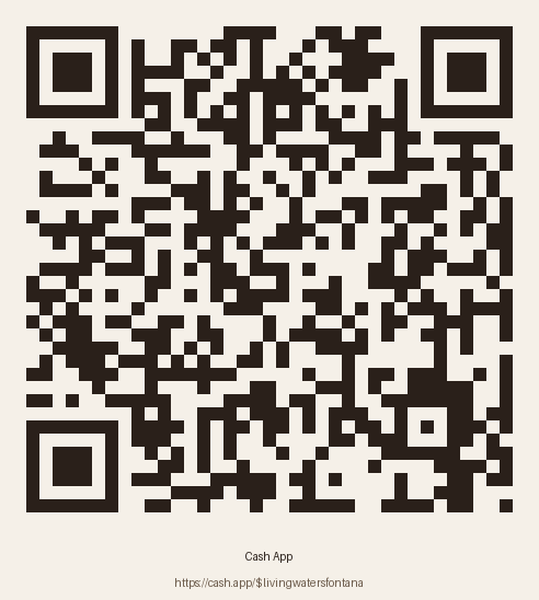Cash App QR code for $livingwatersfontana